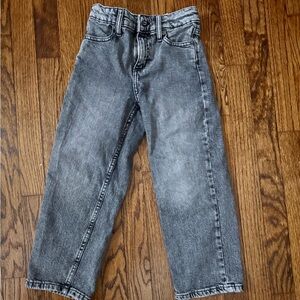 Epic Threads Baggy Fit Jeans Boys Sz 5 Faded Wash Adjustable Waist Gray Denim